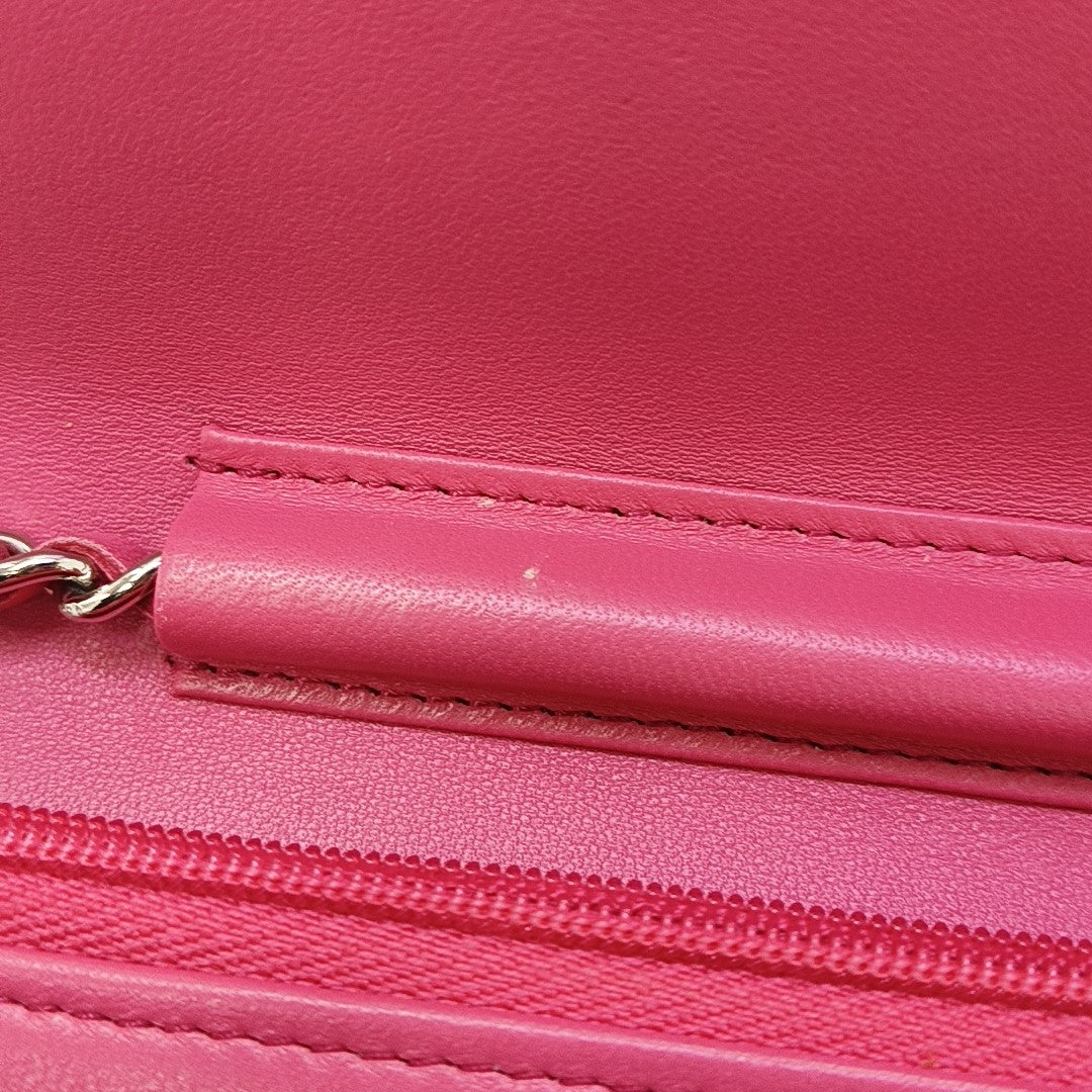 WOC Quilted Lambskin Pink