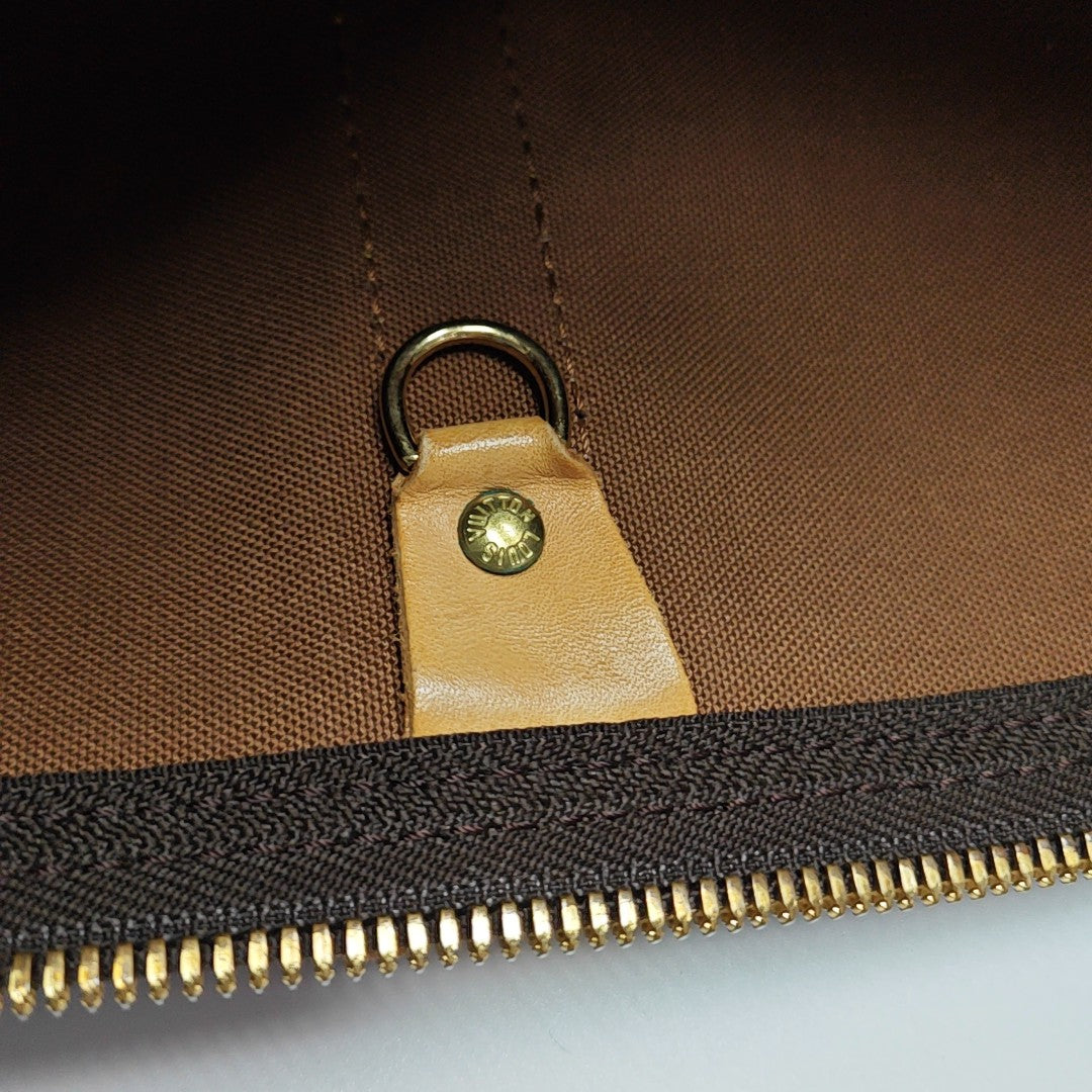 SAC SOUPLE 55 Monogram Coated Canvas Brown