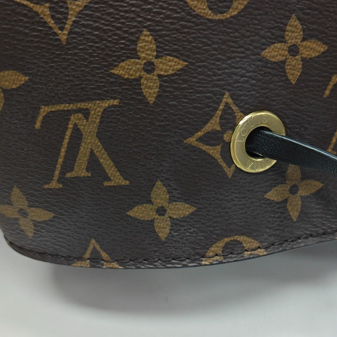 NÉONOÉ MM Monogram Coated Canvas Brown