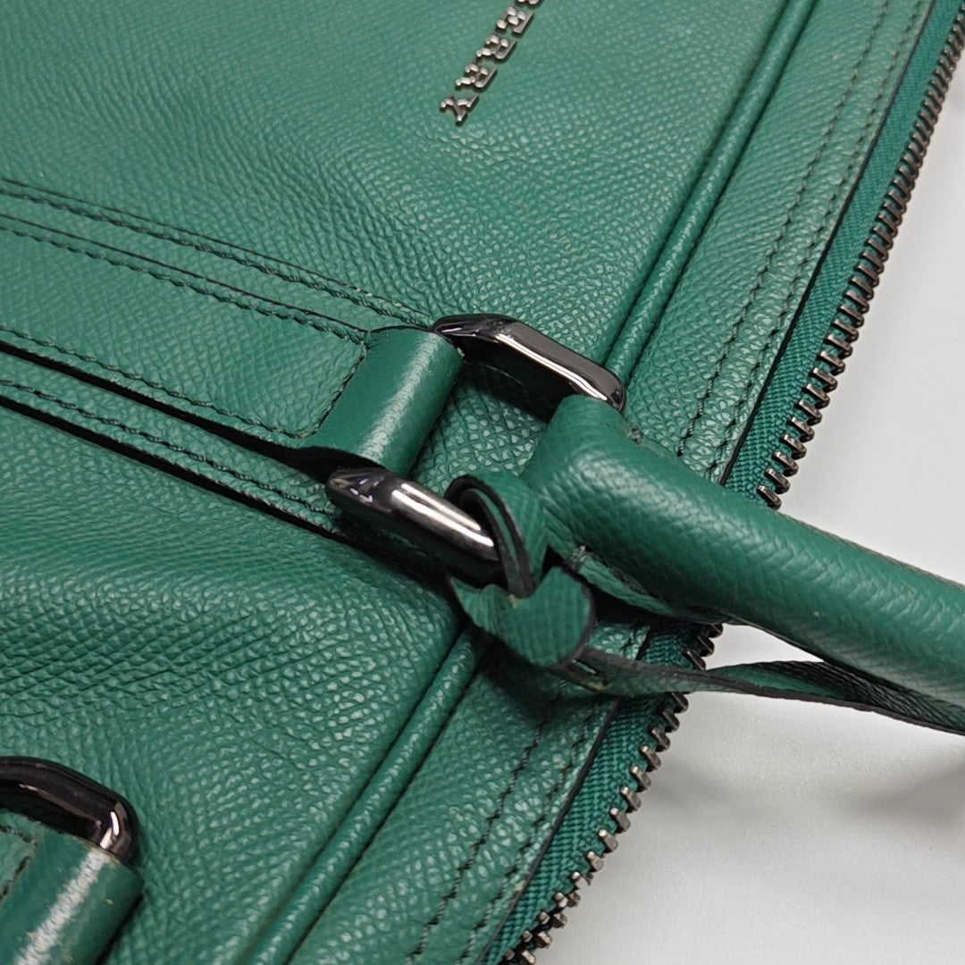 Calfskin Top Handle Bag Green