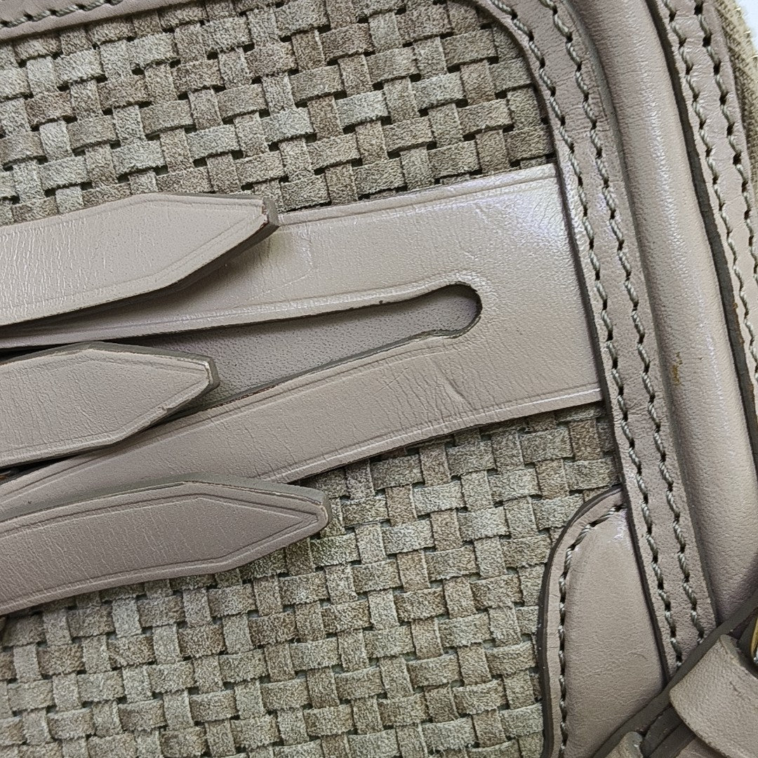 Suede Crossbody Bag Beige