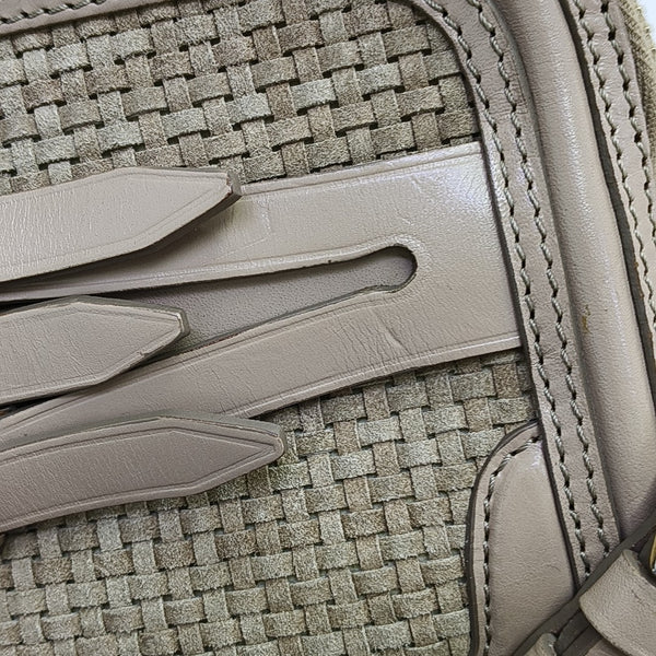 Suede Crossbody Bag Beige