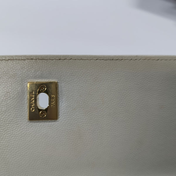 Calfskin Shoulder Bag White