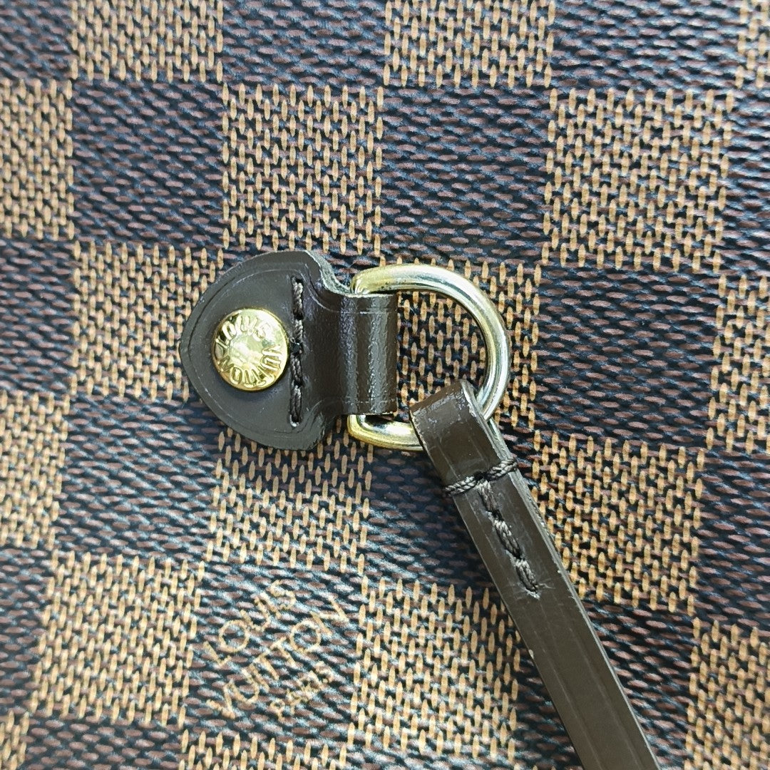 NEVERFULL MM Damier Ebene Coated Canvas Brown