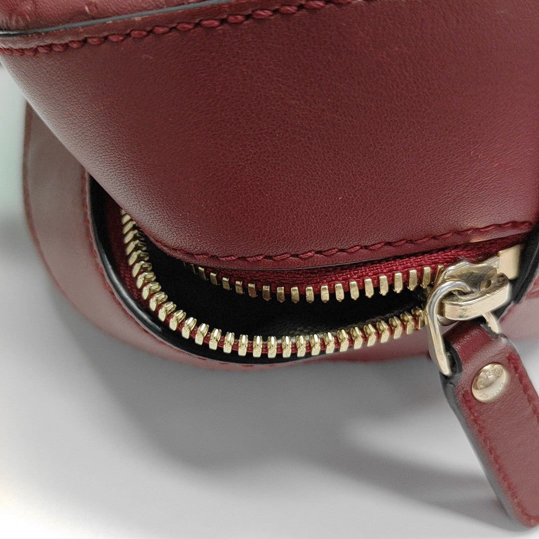 Ligne Shima Monogram Calfskin Red