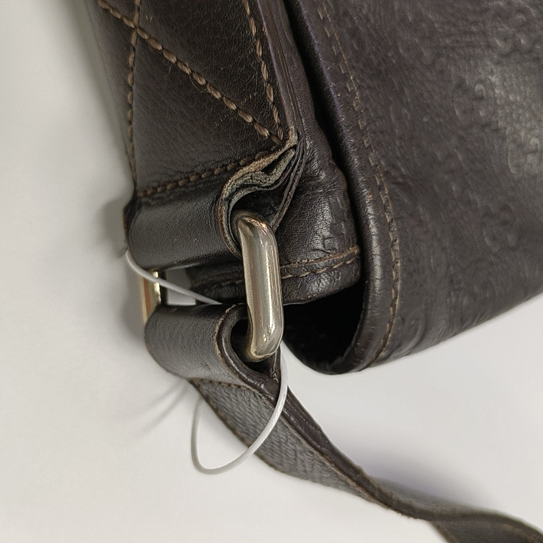 GG Imprime Monogram Calfskin Brown