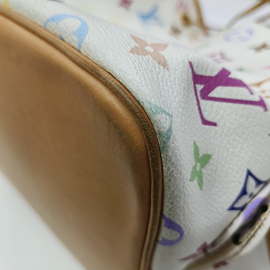 LV × TM NÉONOÉ MM Monogram Coated Canvas White