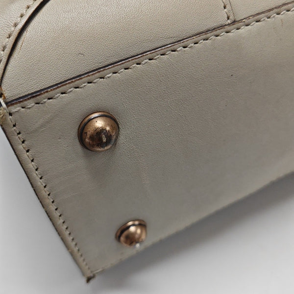 Monogram Calfskin Tote Bag Beige