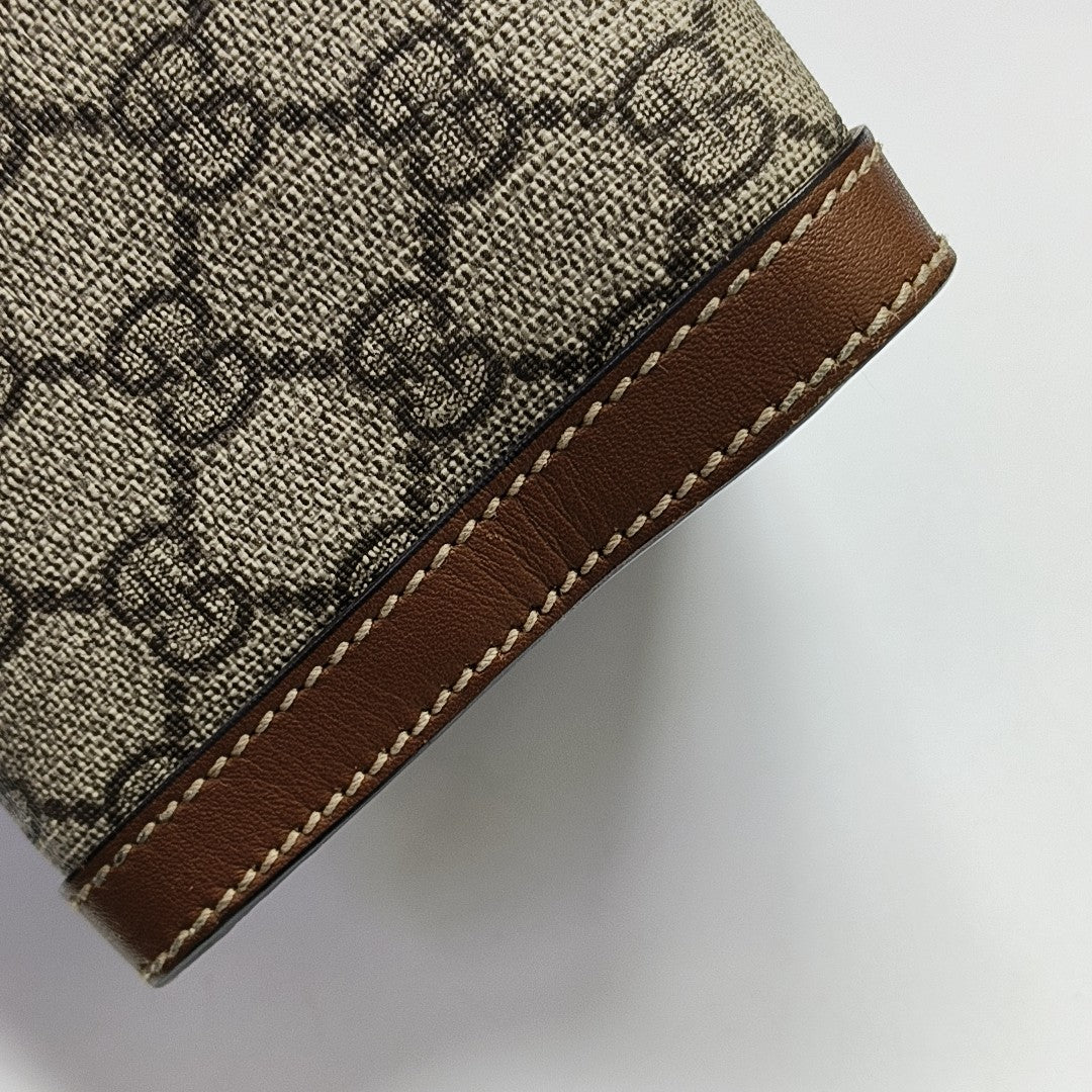 Padlock Small Monogram Coated Canvas Beige