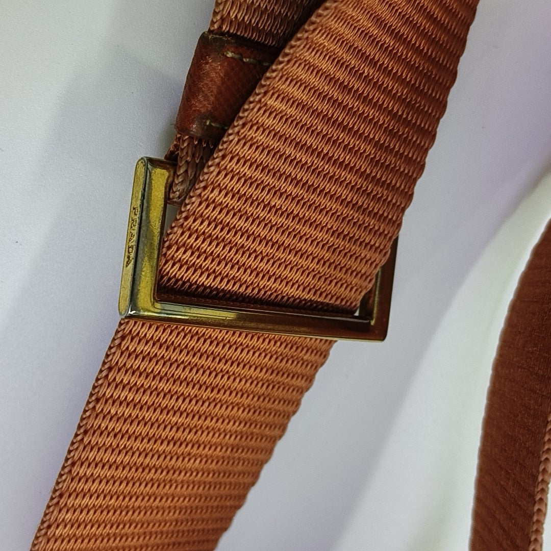 Fabric Shoulder Bag Orange