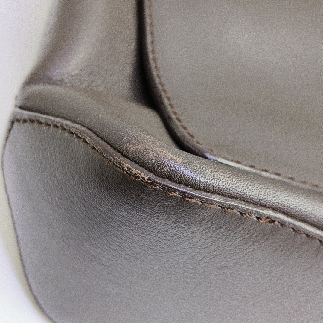 Lambskin Shoulder Bag Brown