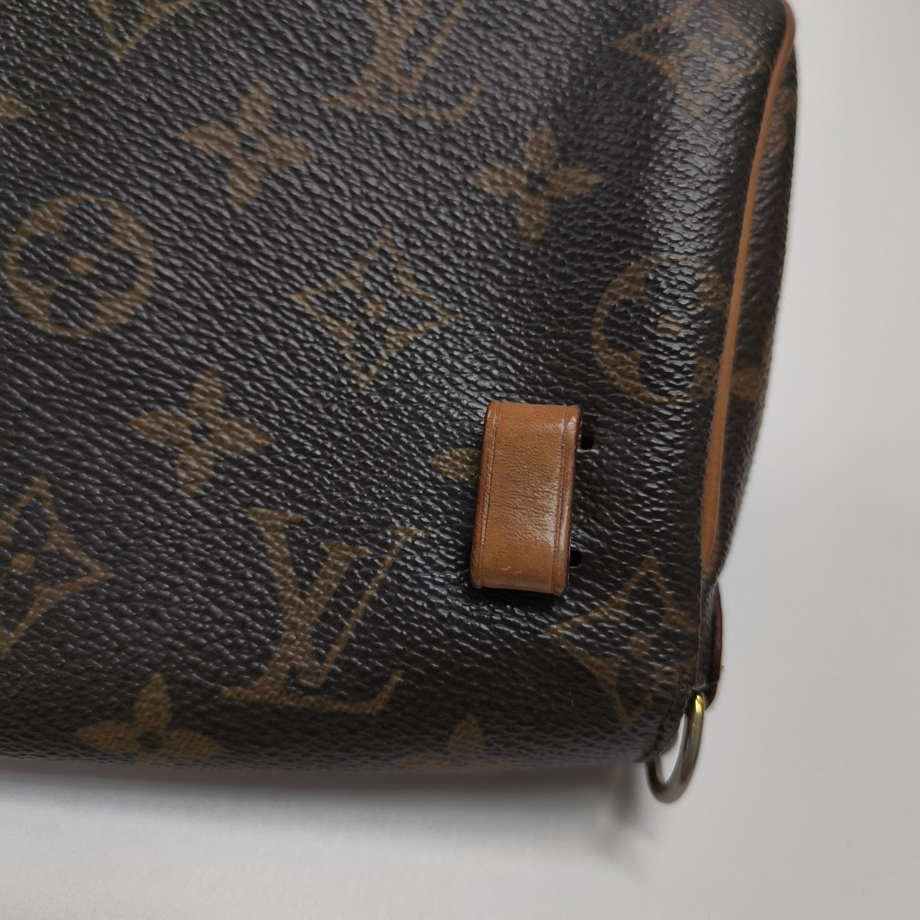 Monogram Coated Canvas Shoulder Bag Brown