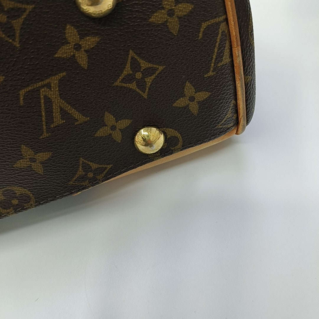 BEVERLY MM Monogram Coated Canvas Brown