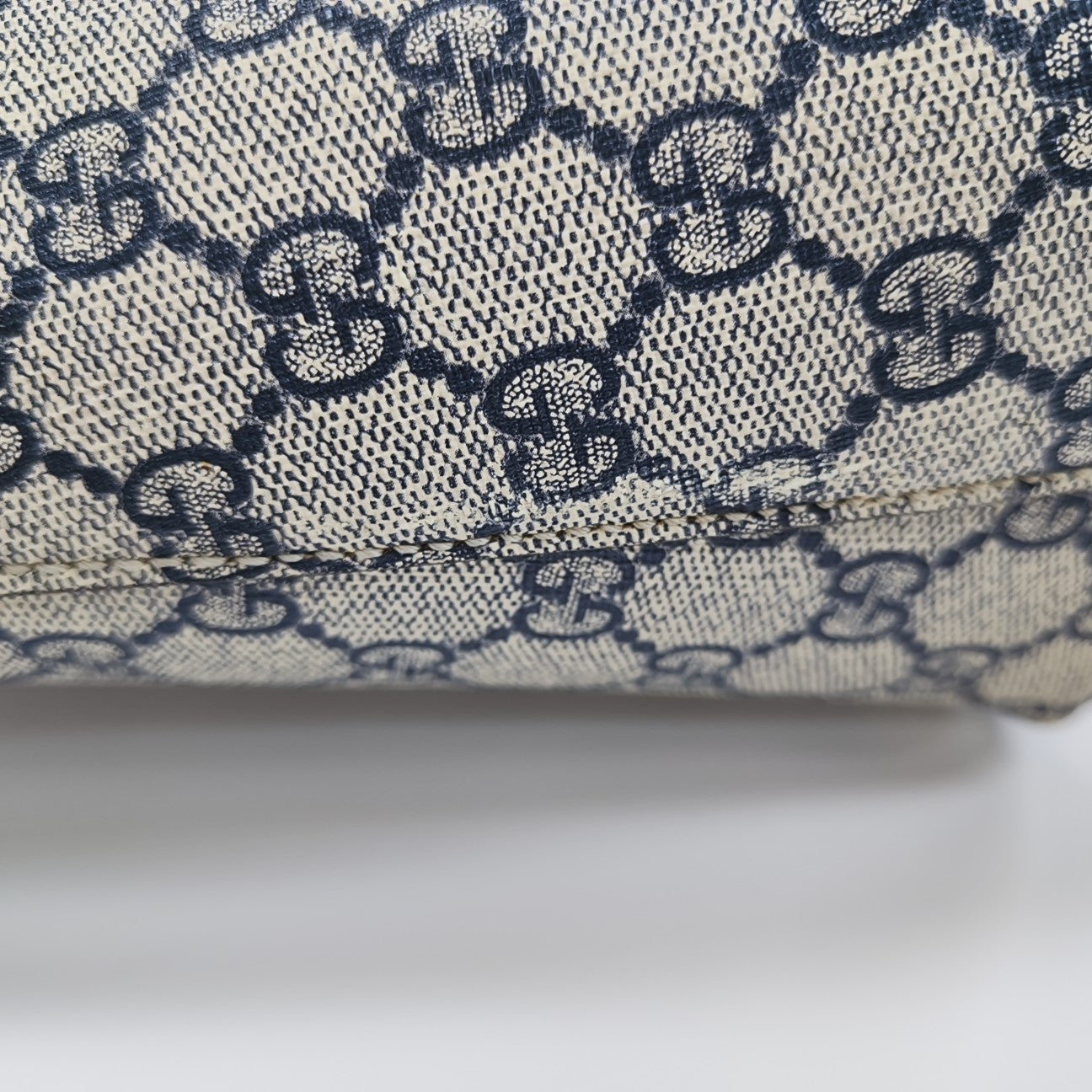 GG Blooms Monogram Coated Canvas Beige