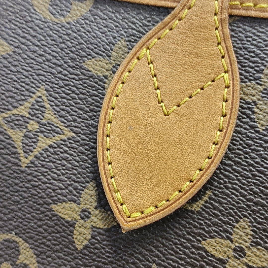 NEVERFULL GM Monogram Coated Canvas Brown