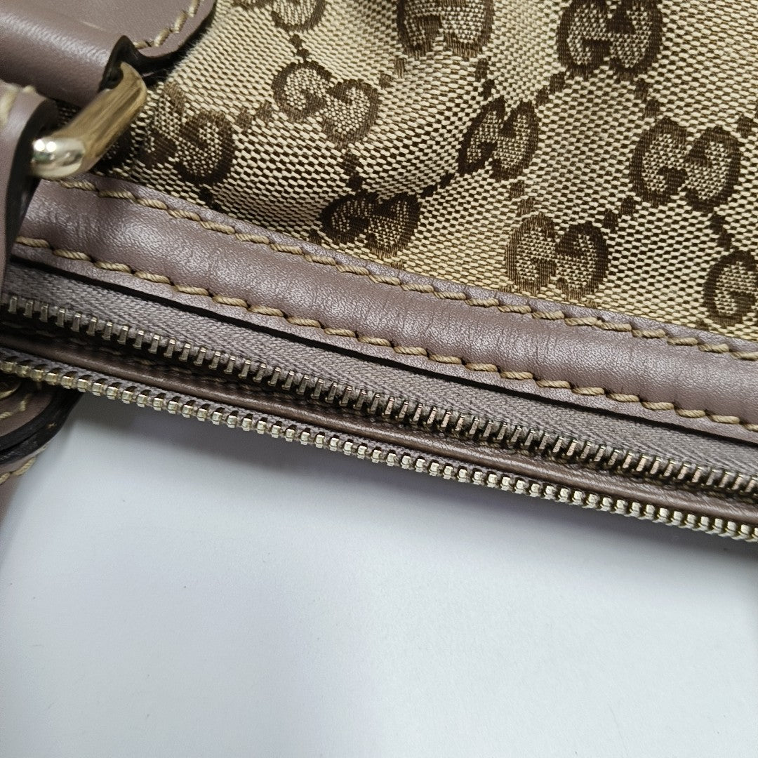 Sukey Monogram Canvas Beige