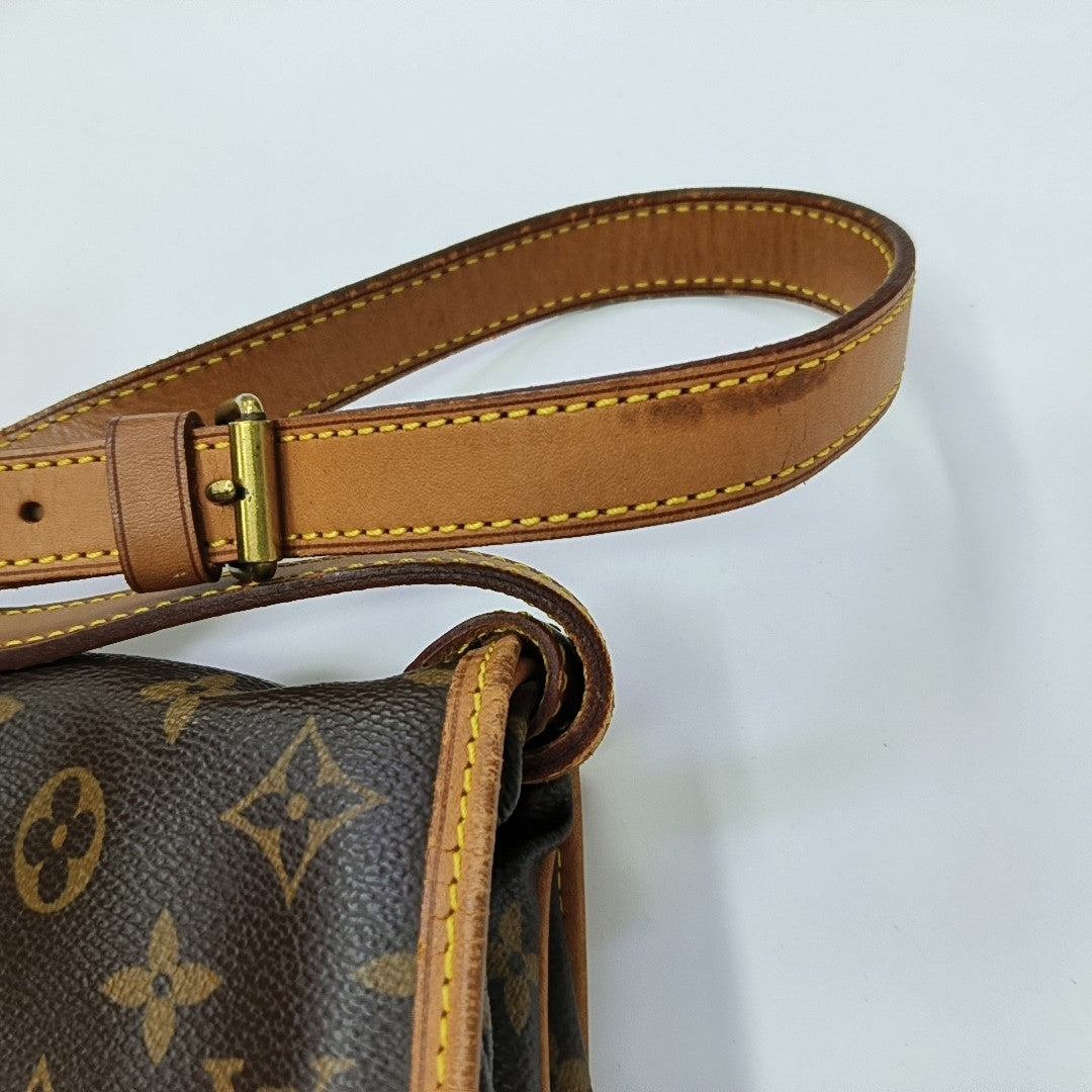 SAUMUR 30 Monogram Coated Canvas Brown