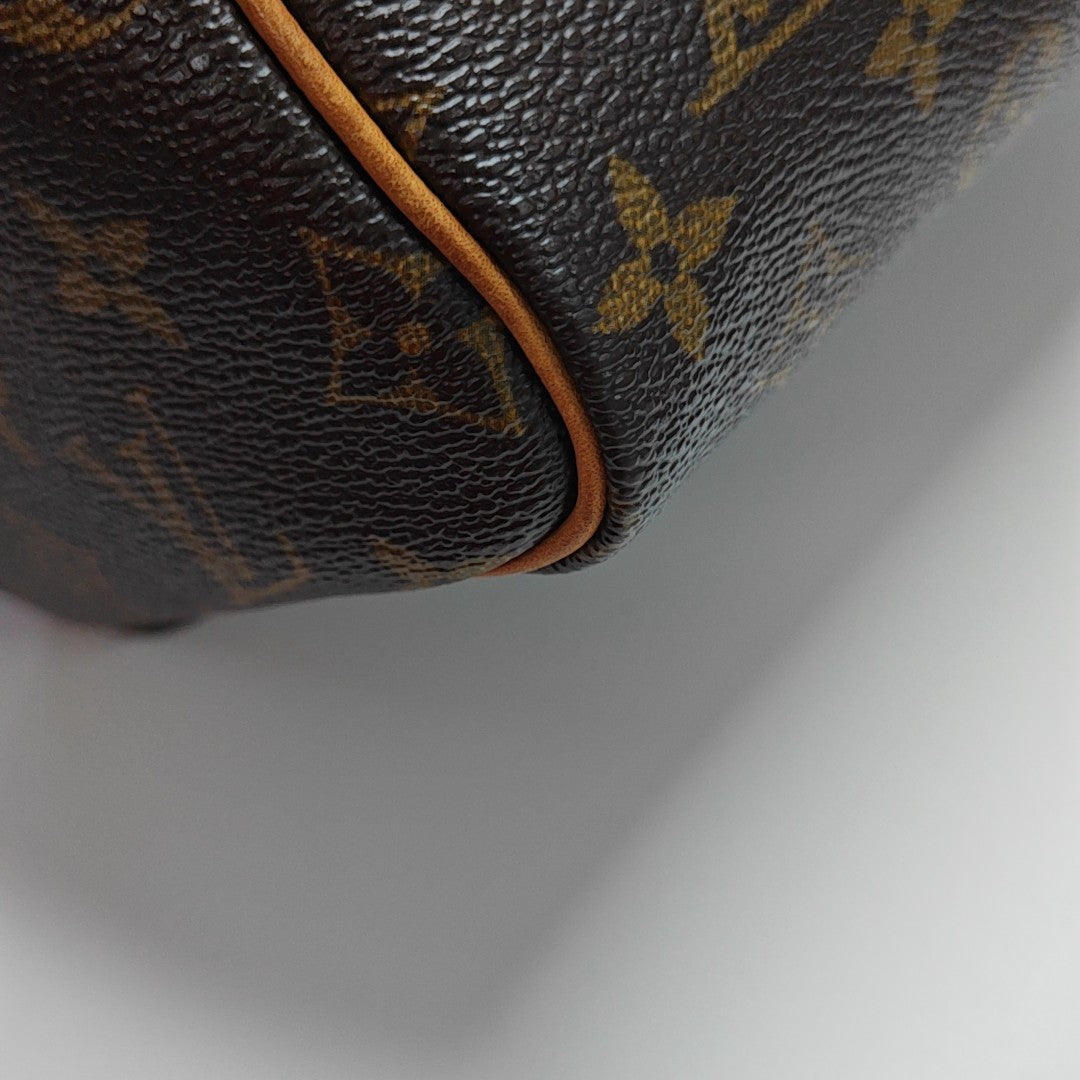 SPEEDY 30 Monogram Coated Canvas Brown