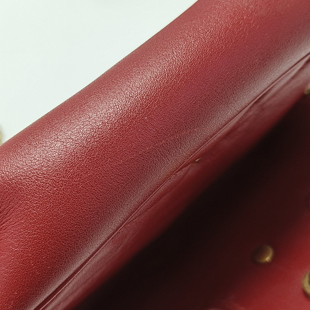 GG Marmont Mini Quilted Calfskin Red