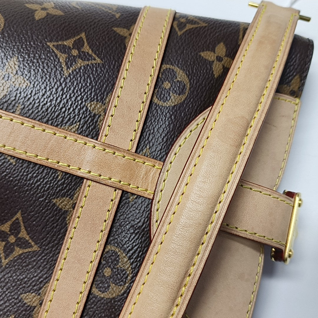 DUFFLE Monogram Coated Canvas Brown