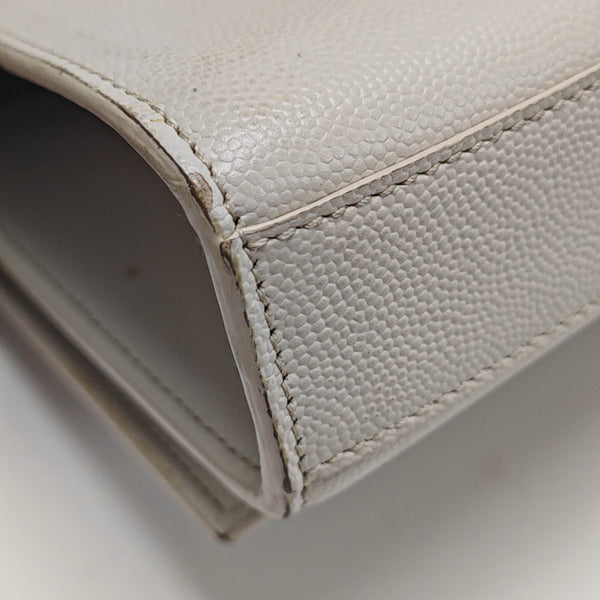 KATE Medium Calfskin White