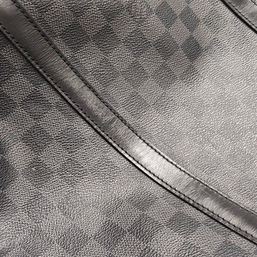 TADAO MM Damier Graphite Coated Canvas Gray