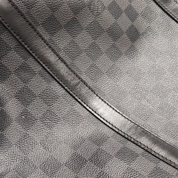 TADAO MM Damier Graphite Coated Canvas Gray