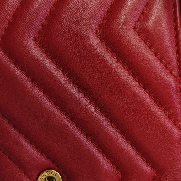 GG Marmont Mini Quilted Calfskin Red
