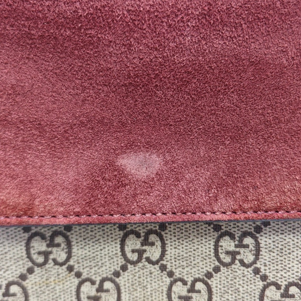 Dionysus Mini Monogram Coated Canvas Beige