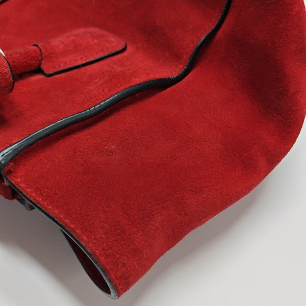 Glace Calf Suede Red