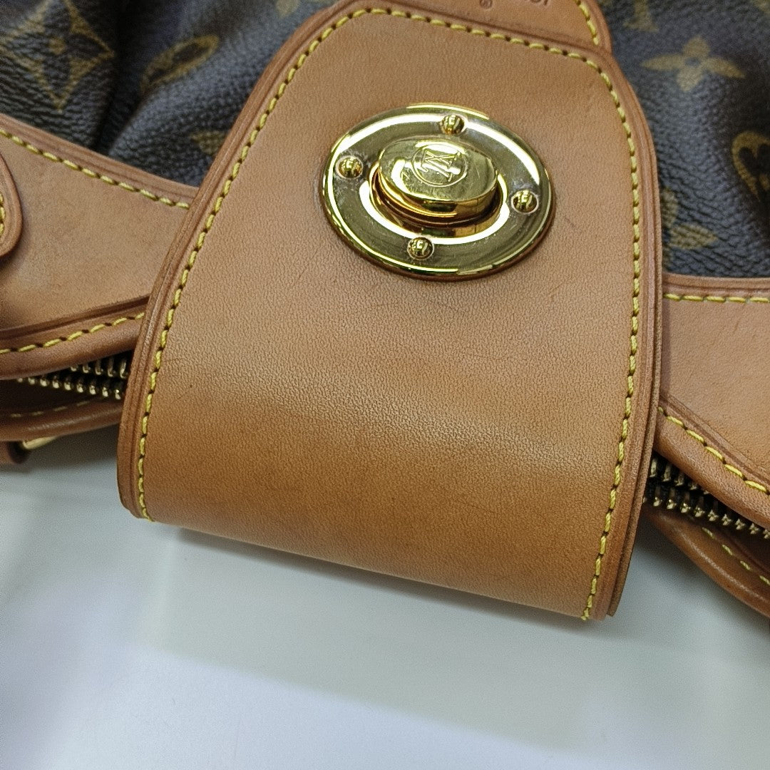 VINTAGE BOETIE PM Monogram Coated Canvas Brown