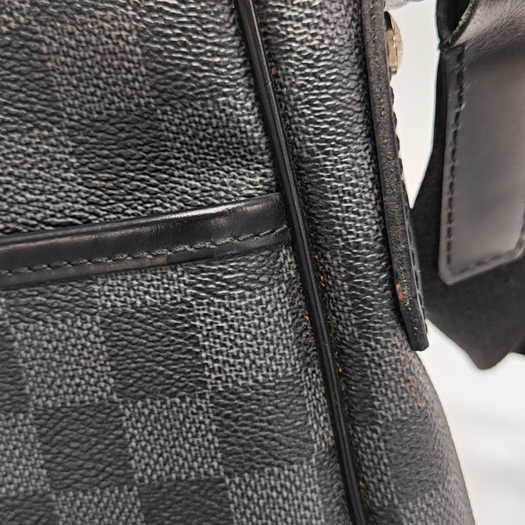 DANIEL Damier Graphite Coated Canvas Gray