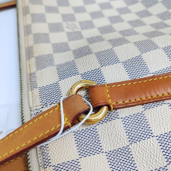 TOTALLY GM Damier Azur Coated Canvas White