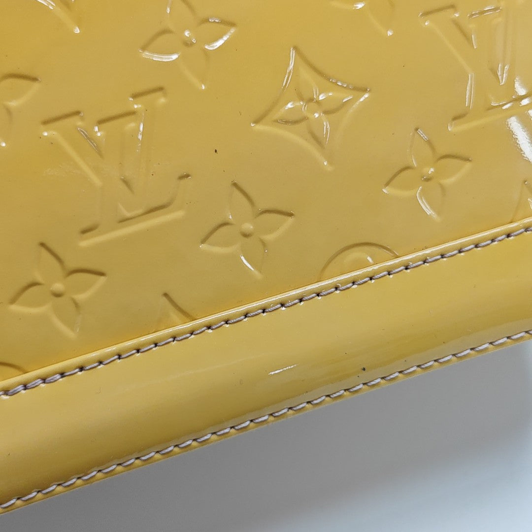ALMA BB Monogram Patent Leather Yellow