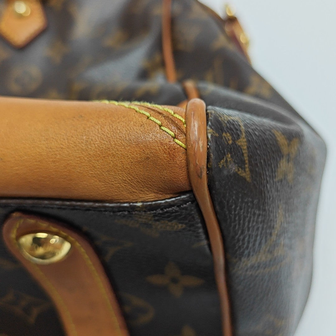 RETIRO GM Monogram Coated Canvas Brown