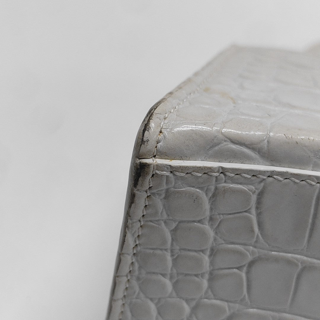 Hourglass S Calfskin White