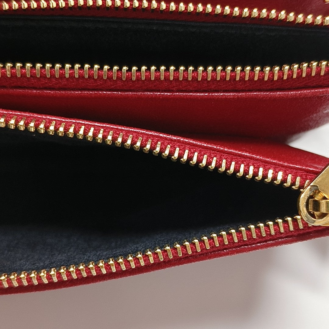 ANGIE Quilted Lambskin Red