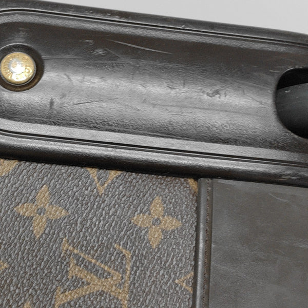 Monogram Coated Canvas Luggage Brown