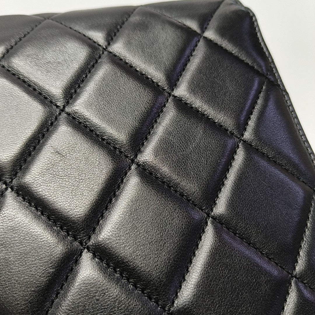 DOUBLE CC Quilted Lambskin Black