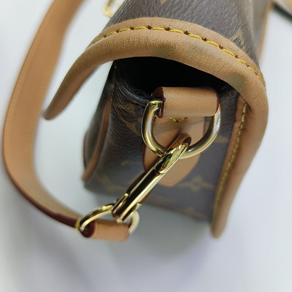 DIANE Monogram Coated Canvas Brown