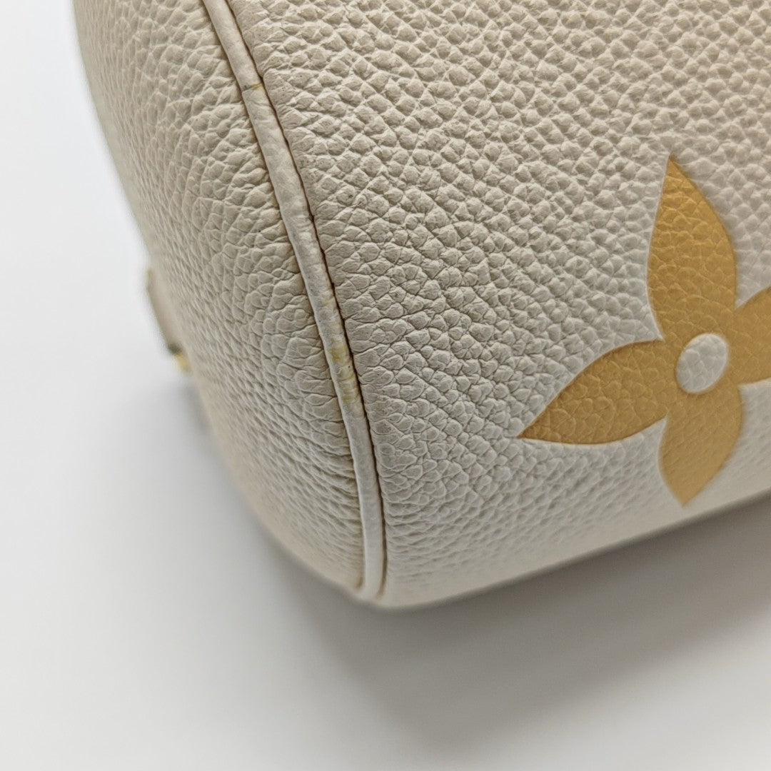 PAPILLON PM Monogram Calfskin White