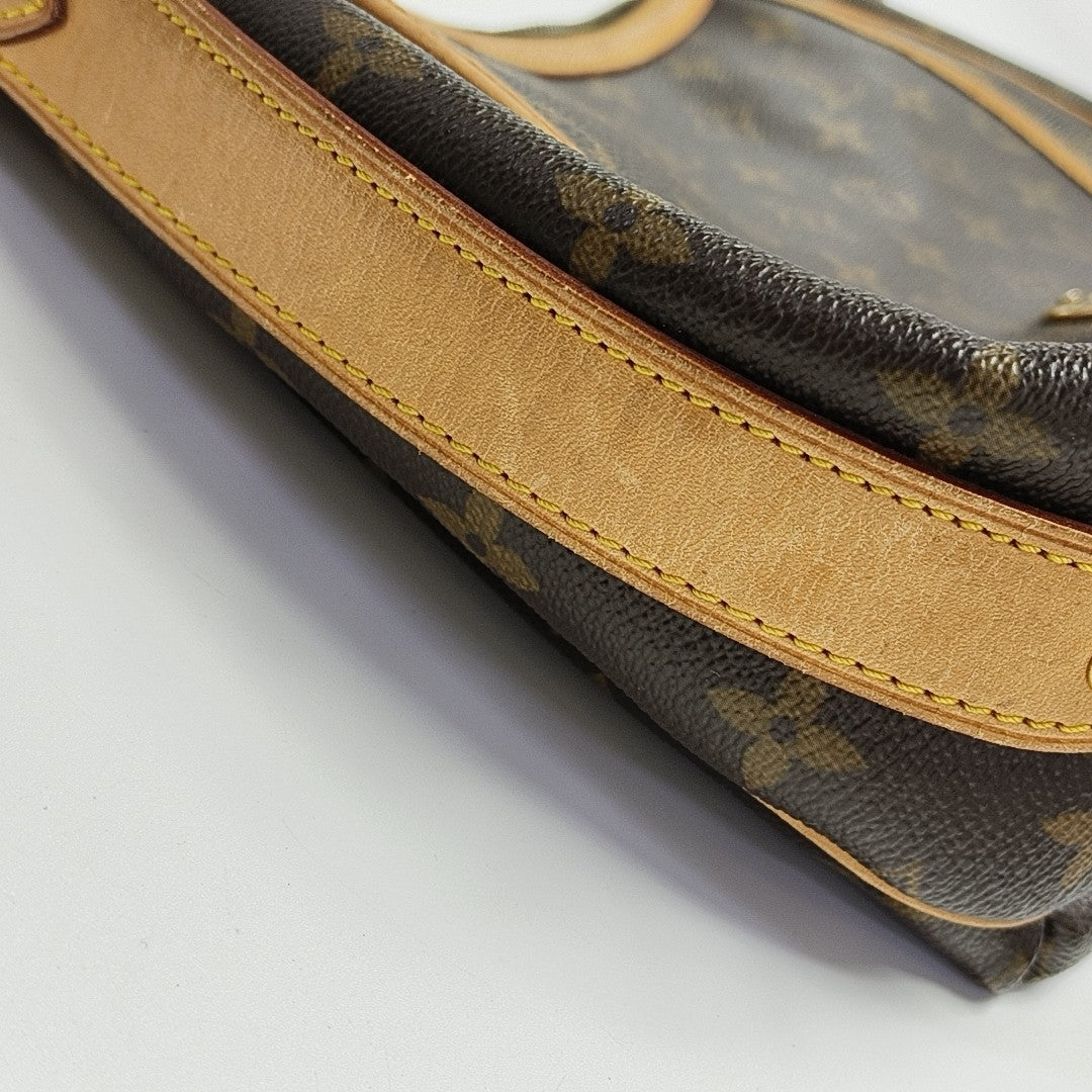 TULUM PM Monogram Coated Canvas Brown