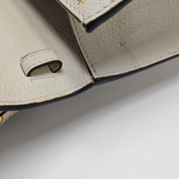 Sylvie Mini Calfskin White