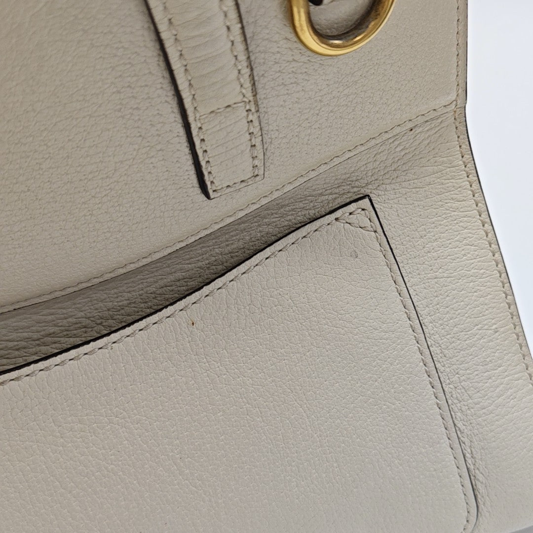 Sylvie Medium Calfskin Beige