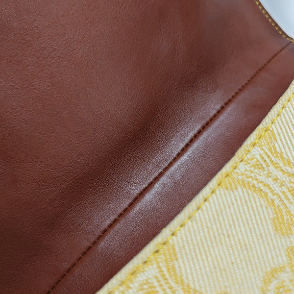 Canvas Top Handle Bag Yellow