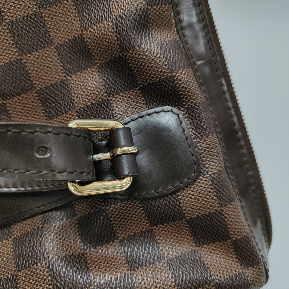 BERKELEY Damier Ebene Coated Canvas Brown