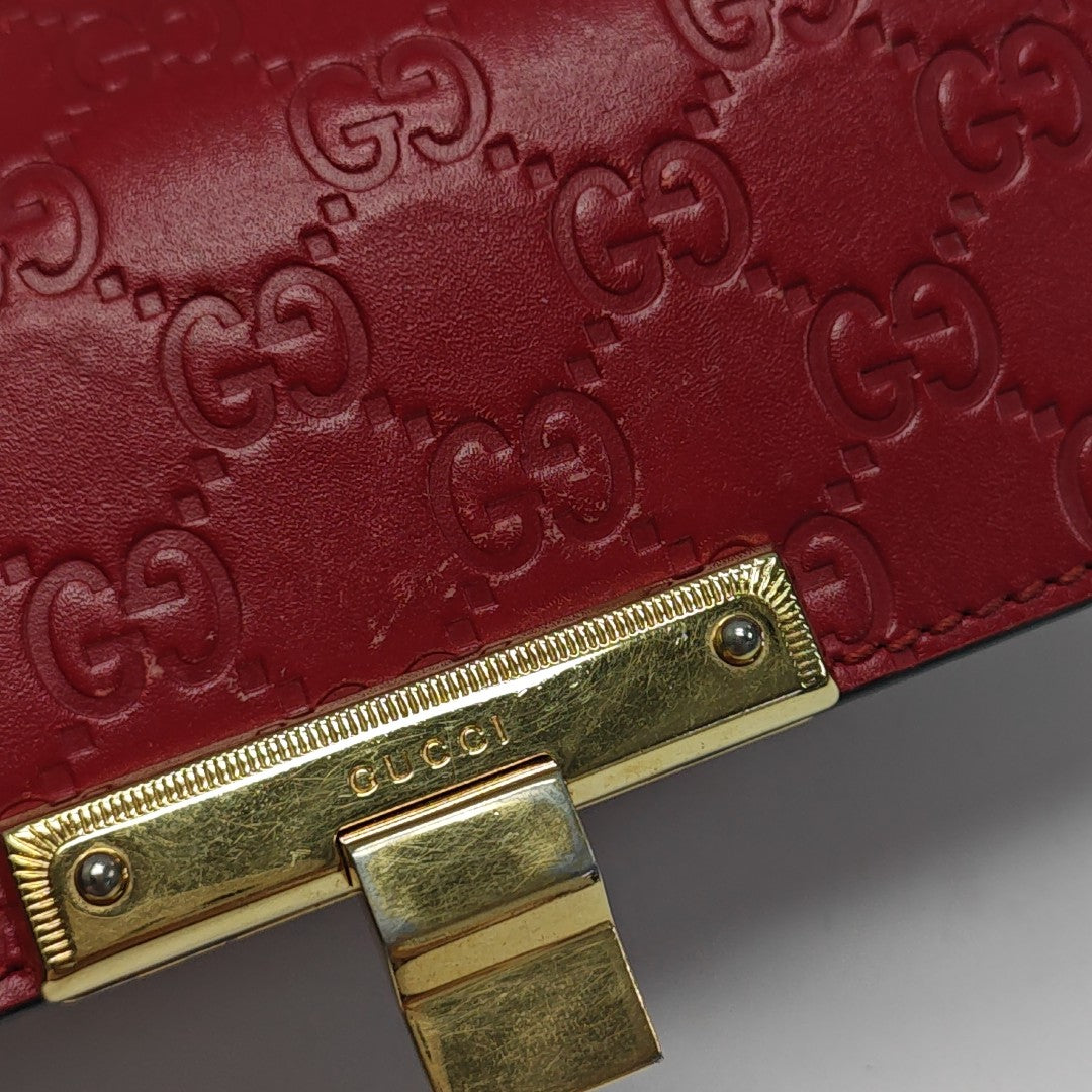 Padlock Small Monogram Calfskin Red