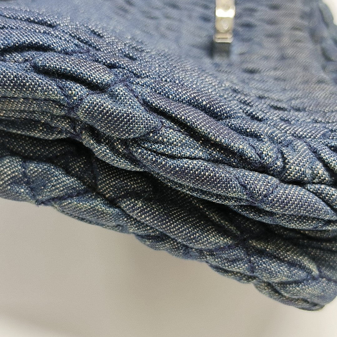 Crystal Quilted Denim Blue