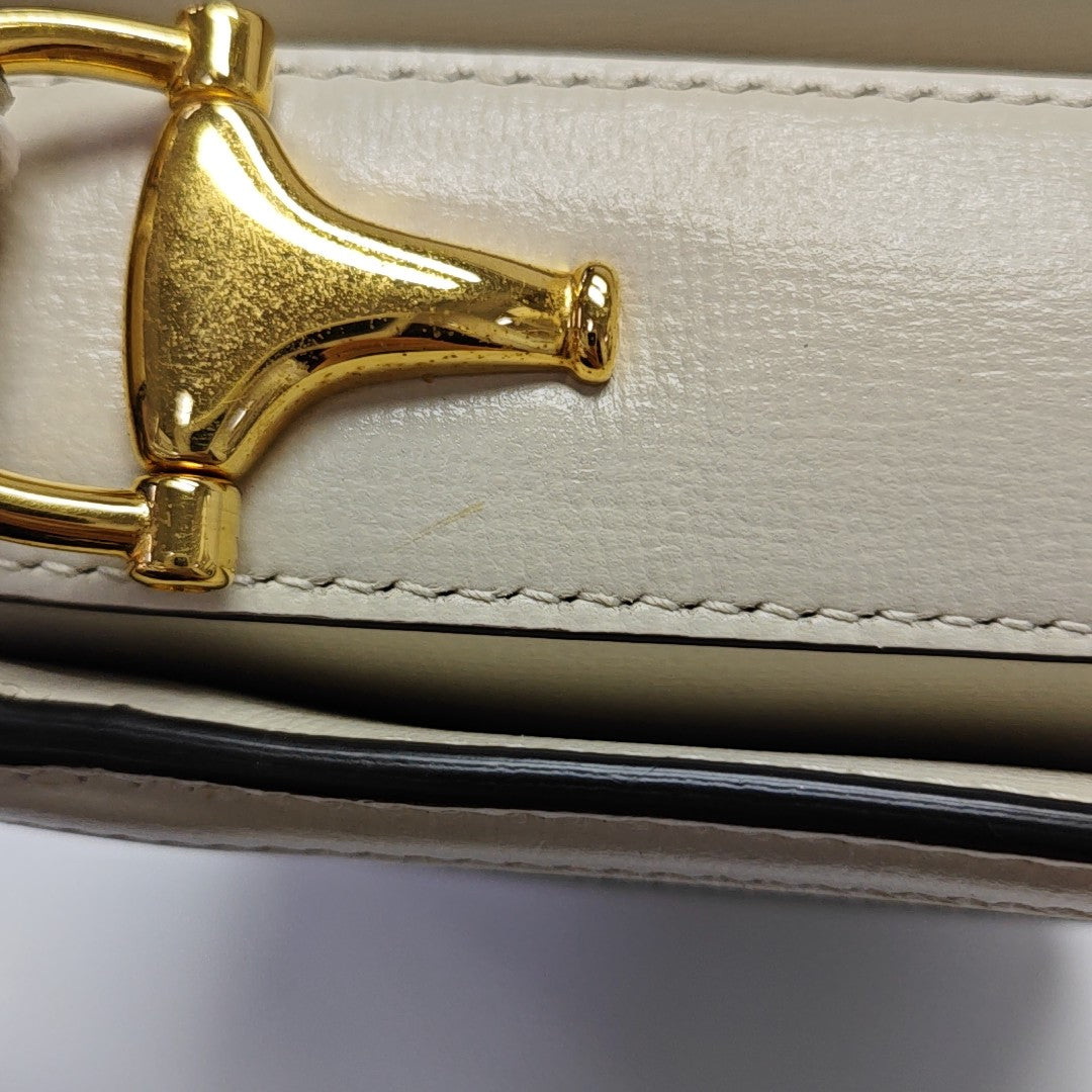 Horsebit 1955 Small Monogram Coated Canvas Beige