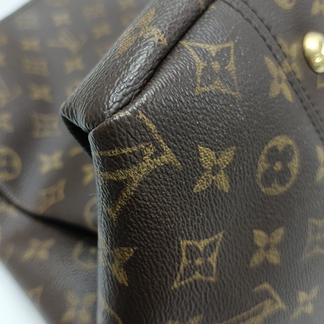 ARTSY MM Monogram Coated Canvas Brown